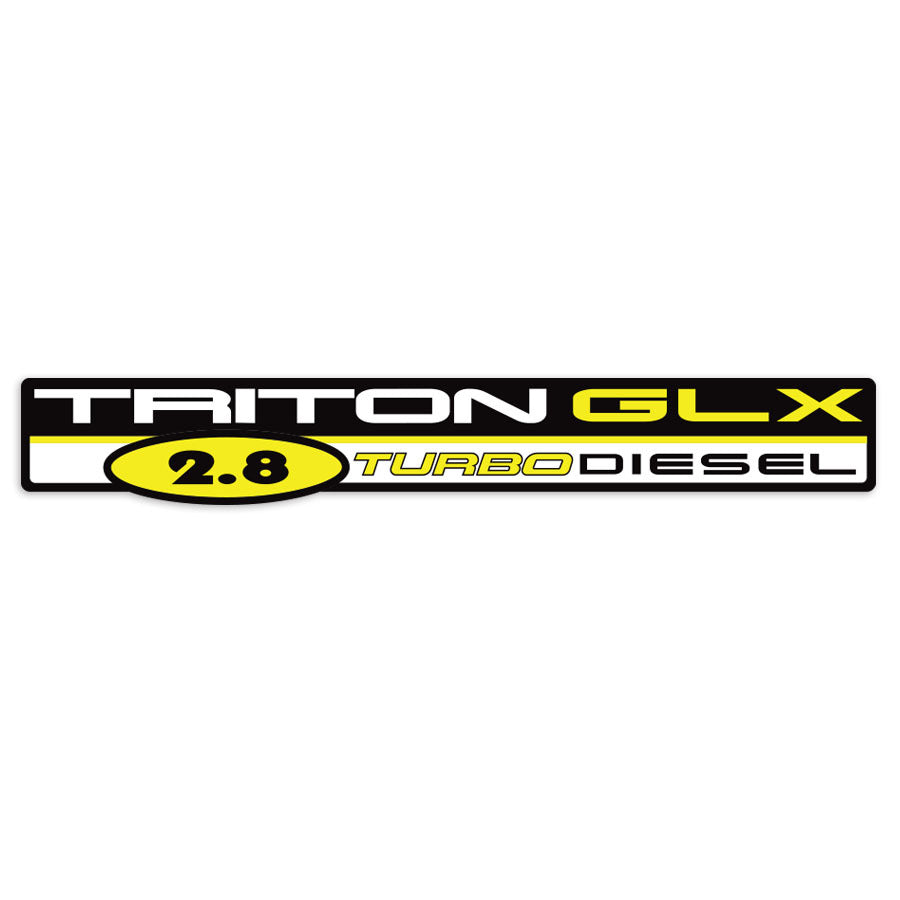 DOOR & TAILGATE DECAL : TRITON GLX 2.8 TURBO DIESEL (1996-2006 MK MITSUBISHI TRITON)