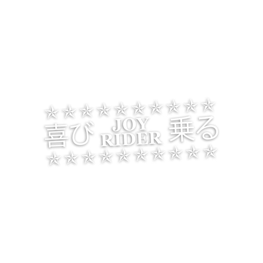 "JOY RIDER" DIE-CUT (WHITE)