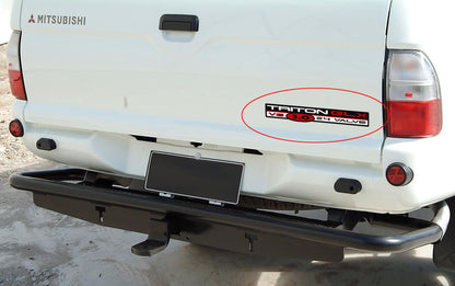 DOOR & TAILGATE DECAL : TRITON GLX V6 3.0 24 VALVE (RED) (1996-2006 MK MITSUBISHI TRITON)