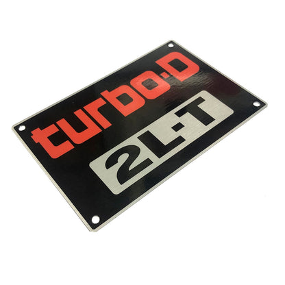 ENGINE NAMEPLATE : TURBO-D 2L-T