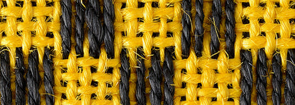 KARO SISAL FLOOR MAT SET (YELLOW/BLACK)