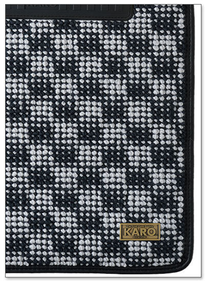 KARO FLAXY FLOOR MAT SET (BRILLIANT GRAY)