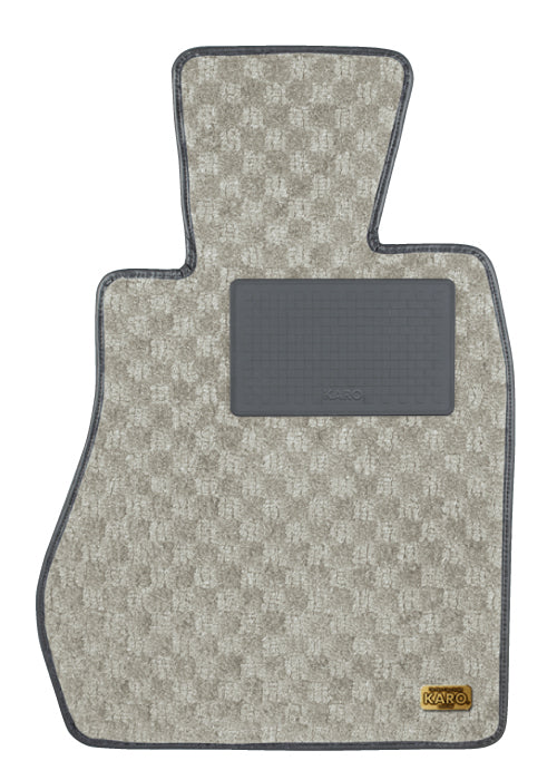 KARO PREMIUM QUEST FLOOR MAT SET (WARM BIEGE)