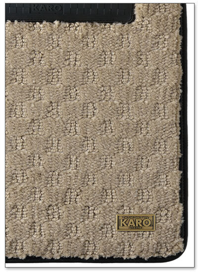 KARO PREMIUM QUEST FLOOR MAT SET (WARM BIEGE)