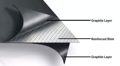 SUPER SEAL GRAPHITE LAMINATED TURBOCHARGER TO EXHAUST MANIFOLD GASKET : MITSUBISHI 4G63 (1992-1997)