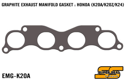 SUPER SEAL GRAPHITE LAMINATED EXHAUST MANIFOLD GASKET : HONDA K20A/K20Z/K24