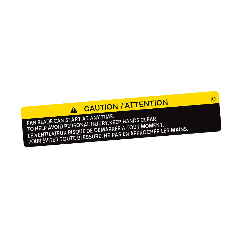 RADIATOR FAN CAUTION DECAL : NISSAN SILVIA (S15)