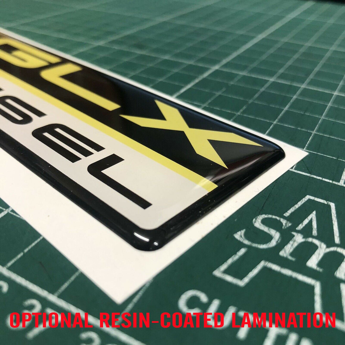 DOOR & TAILGATE DECAL : TRITON GLX 3.0 24 VALVE (YELLOW) (1996-2006 MK MITSUBISHI TRITON)