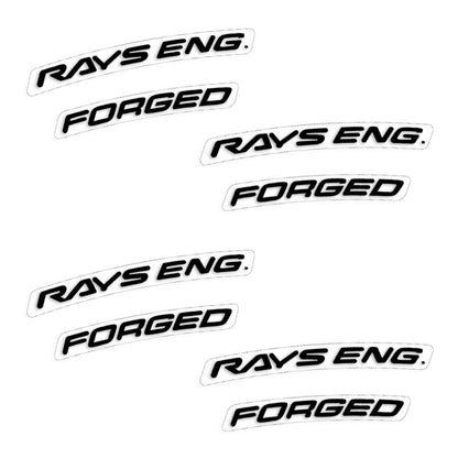 WHEEL RESTORATION DECAL SET : RAY'S ENG. FORGED