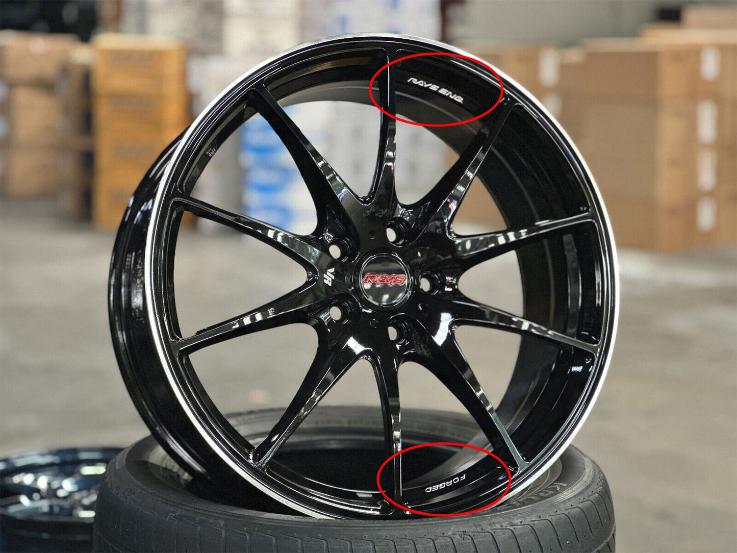 WHEEL RESTORATION DECAL SET : RAY'S ENG. FORGED